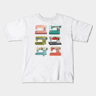 Vintage sewing machines Kids T-Shirt