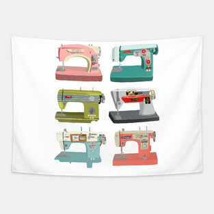 Vintage sewing machines Tapestry
