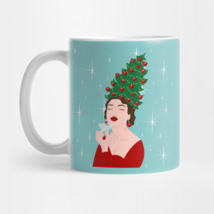Vintage Christmas Tree hair Mug