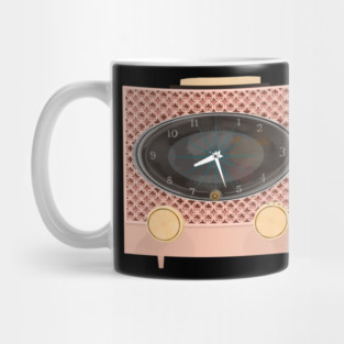 Vintage pink radio Mug