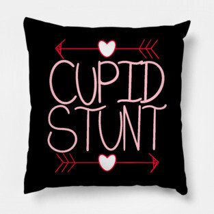 Cupid Stunt Funny Subtle Swear Word Pillow