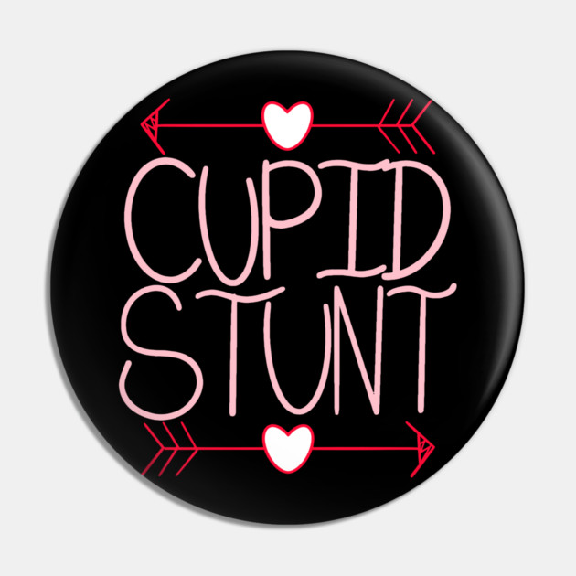 Cupid Stunt Funny Subtle Swear Word Pin by belownormal
