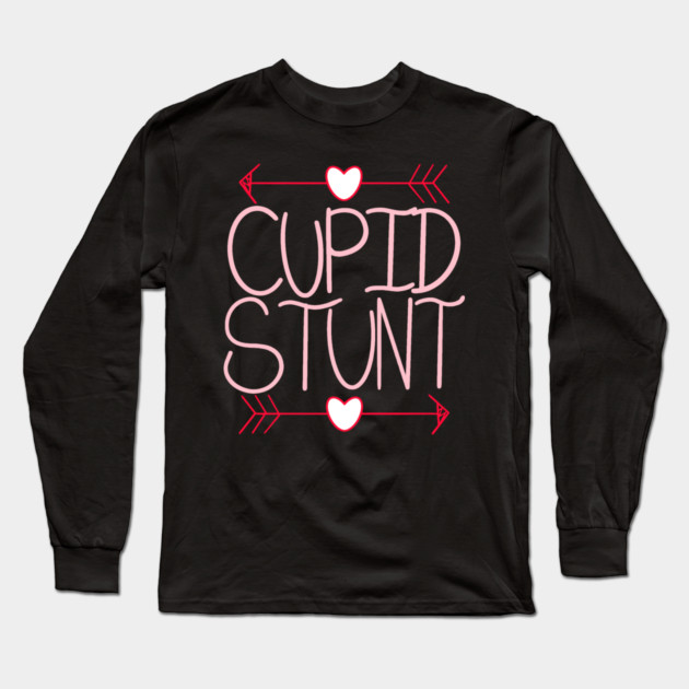 Cupid Stunt Funny Subtle Swear Word Long Sleeve T-Shirt by belownormal