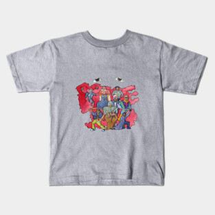 Black Super Hero's by Steve Kids T-Shirt