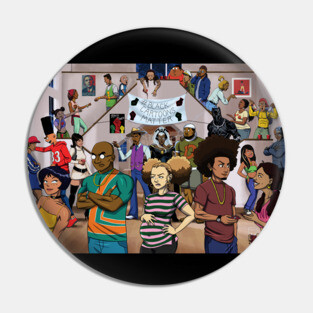 Black Cartoon Reunion #1 Pin