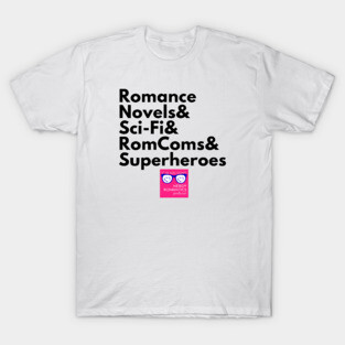 NRP Topic Black Letters Romance Logo T-Shirt