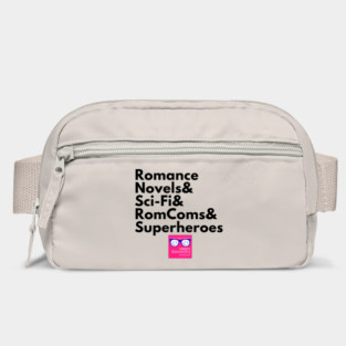 NRP Topic Black Letters Romance Logo Bag