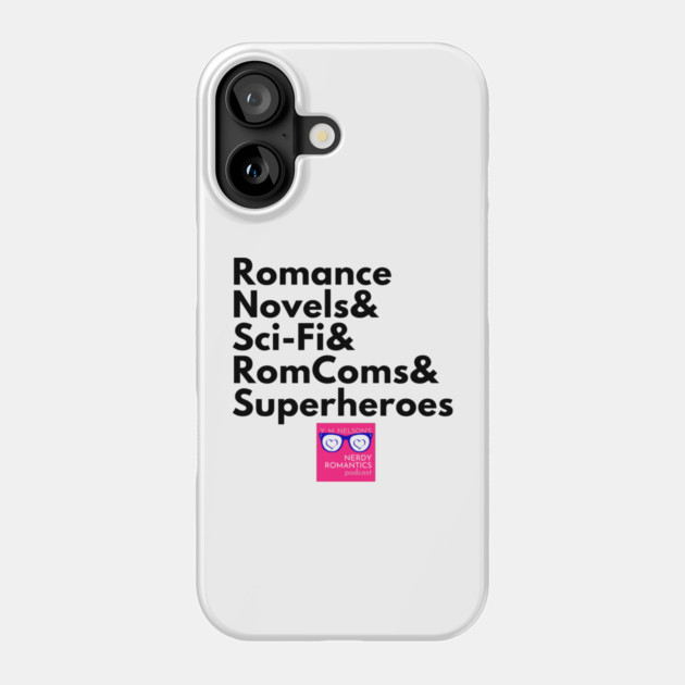 NRP Topic Black Letters Romance Logo Phone Case by Nerdy Romantics Fan Shop*