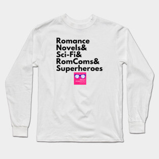 NRP Topic Black Letters Romance Logo Long Sleeve T-Shirt