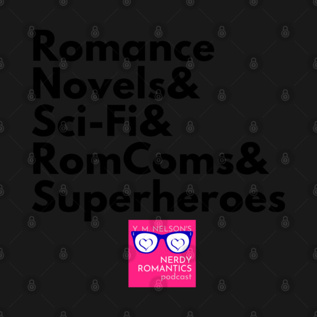 NRP Topic Black Letters Romance Logo by Nerdy Romantics Fan Shop*
