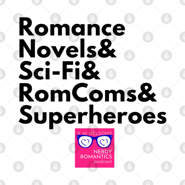 NRP Topic Black Letters Romance Logo by Nerdy Romantics Fan Shop*