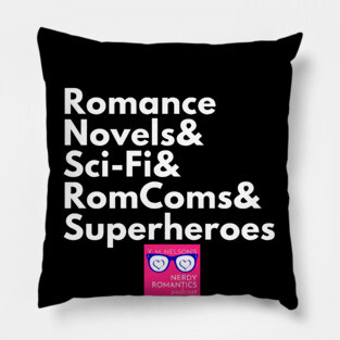 NRP Topic White Letters romance logo Pillow