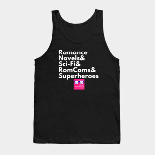 NRP Topic White Letters romance logo Tank Top