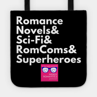 NRP Topic White Letters romance logo Tote