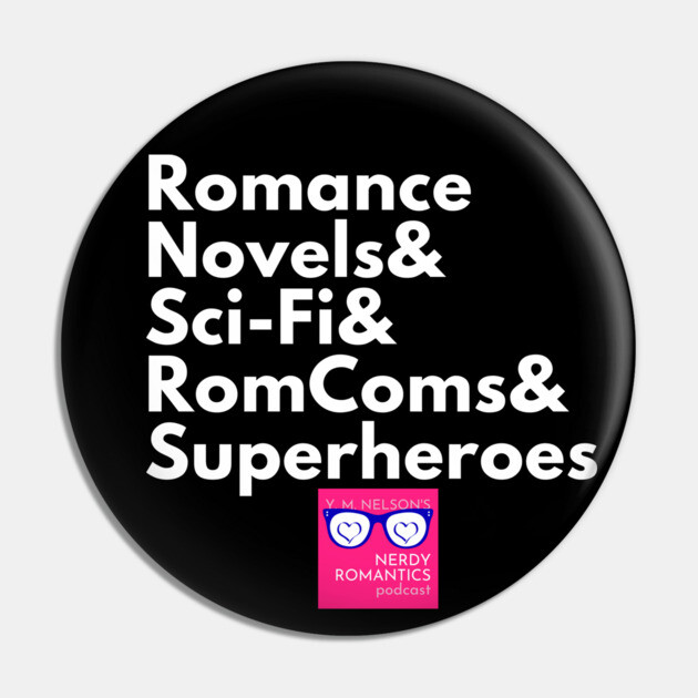 NRP Topic White Letters romance logo Pin by Nerdy Romantics Fan Shop*