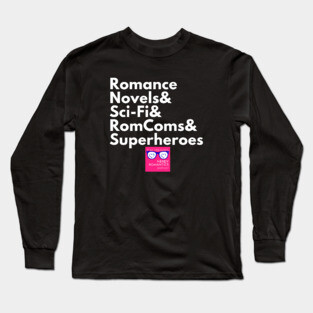 NRP Topic White Letters romance logo Long Sleeve T-Shirt