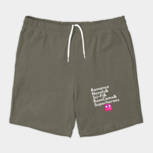 NRP Topic White Letters romance logo Shorts