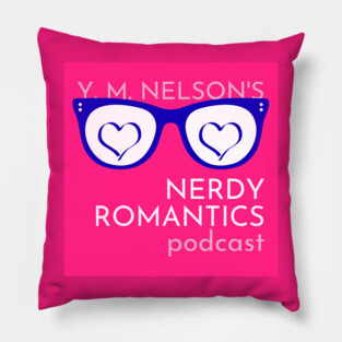 Nerdy Romantics Main Logo Pillow