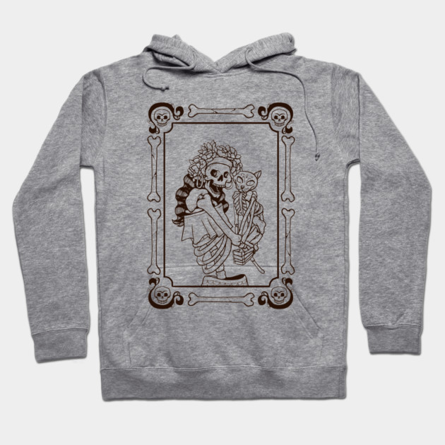 Dia De Los Muertos Cat Lady Hoodie by MCALTees