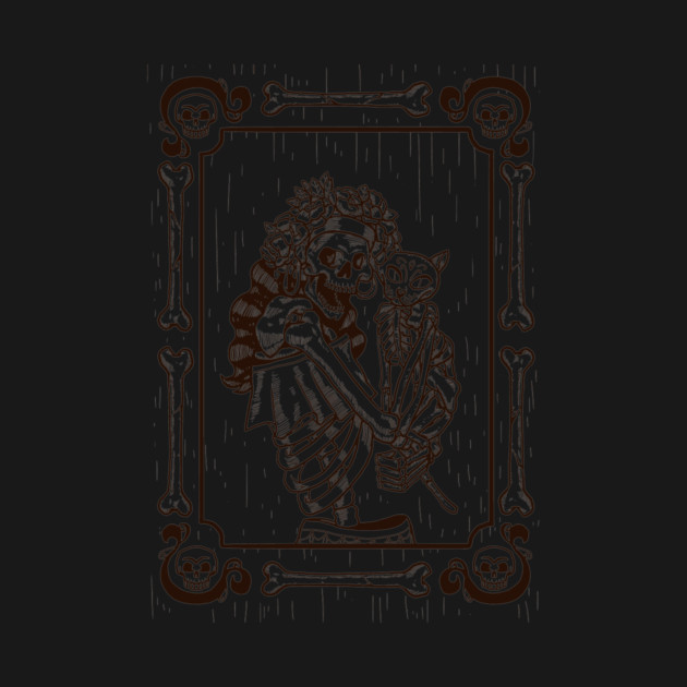 Dia De Los Muertos Cat Lady by MCALTees