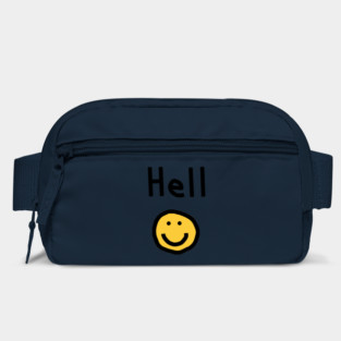 Halloween Horror Hello Greeting Hell with Smiley Face Bag