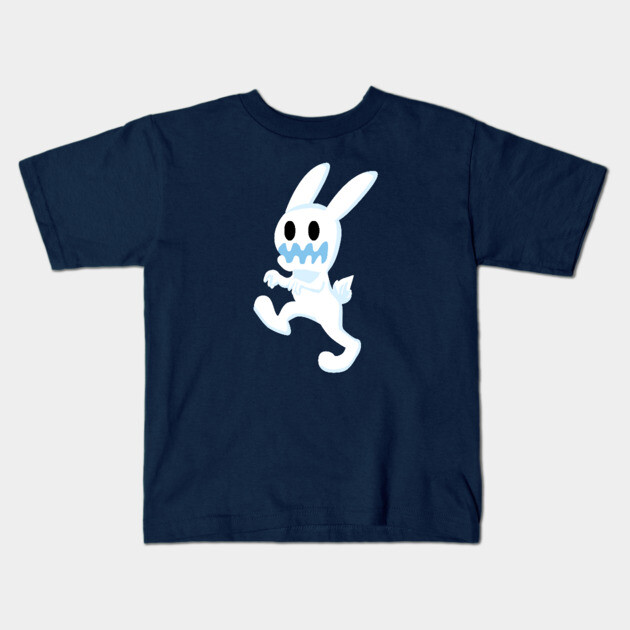 CUTE ZOMBIE BUNNY Kids T-Shirt by droidmonkey