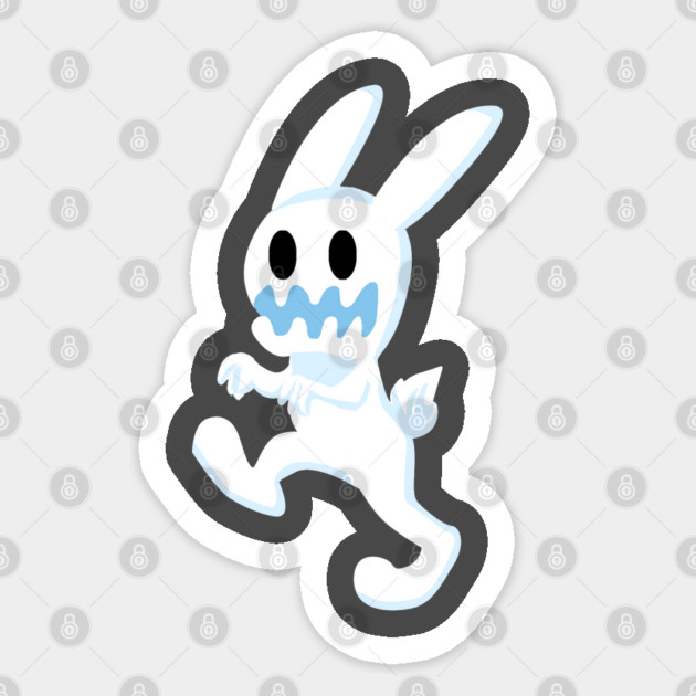 CUTE ZOMBIE BUNNY Sticker by droidmonkey