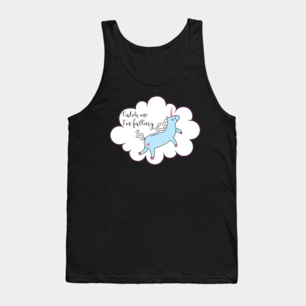Catch me I'm falling in Love! Unicorn Tank Top by creative