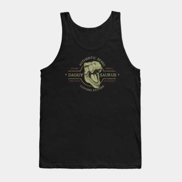 Daddy Saurus Tank Top by creative