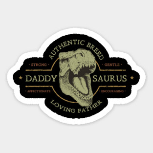 Daddy Saurus Sticker