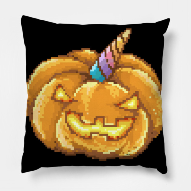 Jack O Unicorn Pumpkin Halloween T Shirt Gifts Pillow by creative