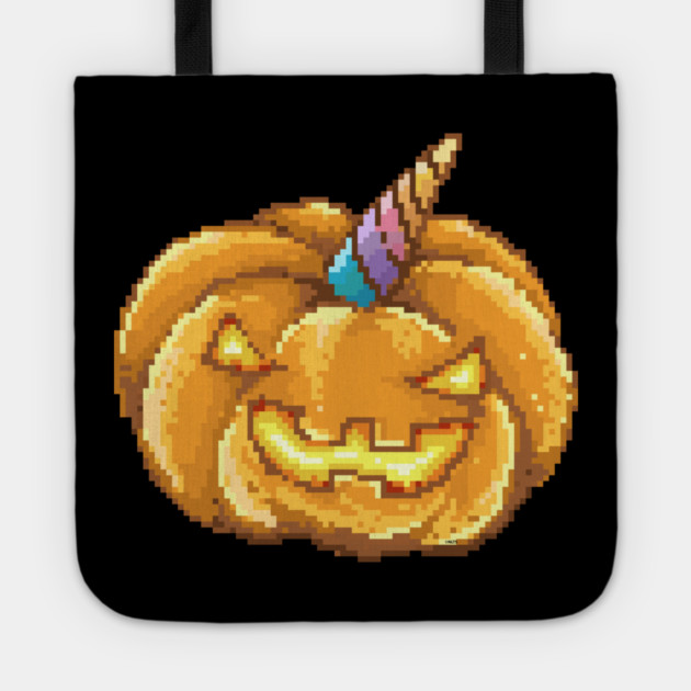 Jack O Unicorn Pumpkin Halloween T Shirt Gifts Tote by creative