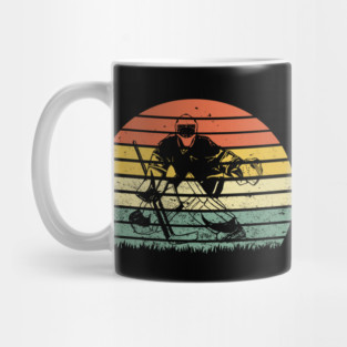 Retro Ice Hockey Winter Sports Goalie Goalkeeper Goaltender Mug