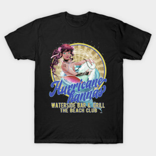 Hurricane Hannas Waterside Bar & Grill Beach Club T-Shirt