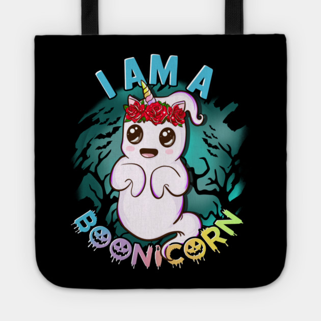 I am a Boonicorn Funny Unicorn Ghost Halloween Tote by creative