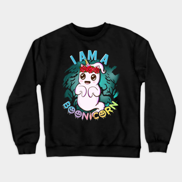I am a Boonicorn Funny Unicorn Ghost Halloween Crewneck Sweatshirt by creative