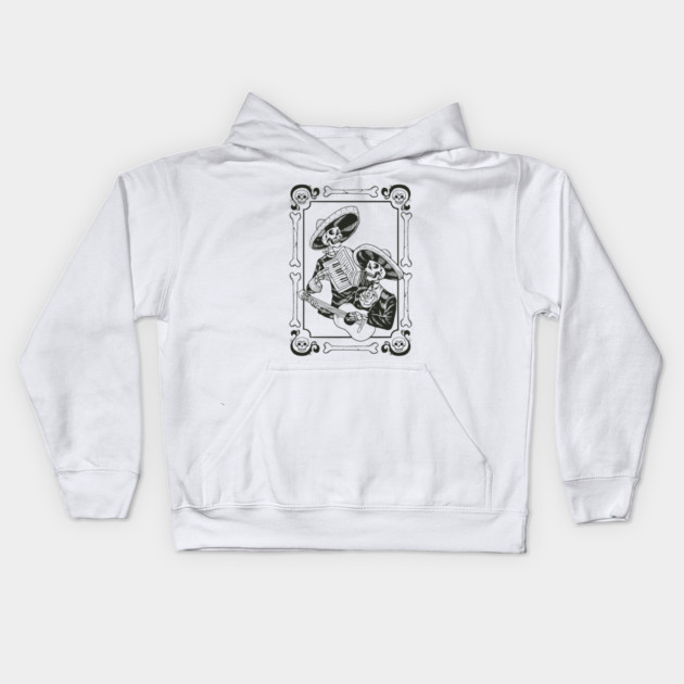 Mariachi Dia De Los Muertos Kids Hoodie by MCALTees