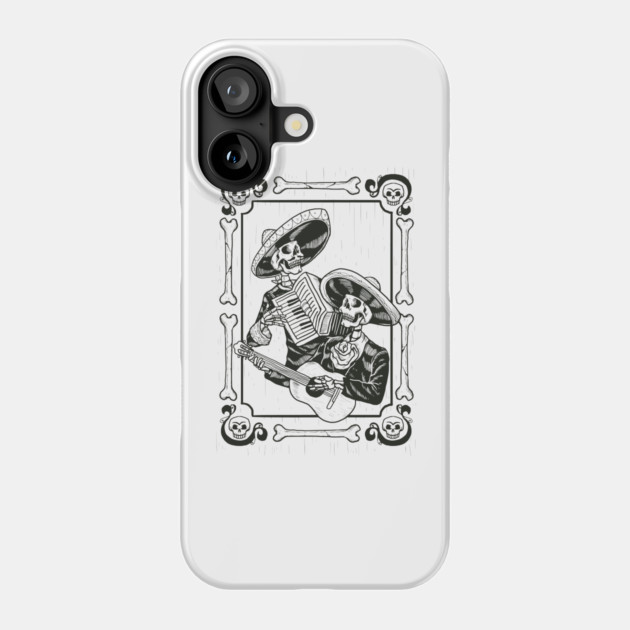 Mariachi Dia De Los Muertos Phone Case by MCALTees