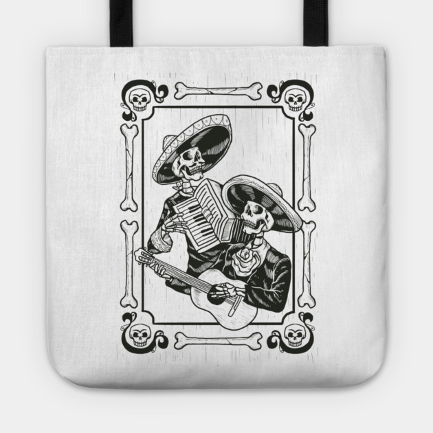 Mariachi Dia De Los Muertos Tote by MCALTees