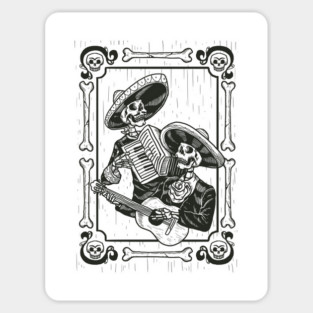 Mariachi Dia De Los Muertos Magnet