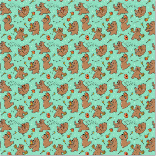 Pattern Honey Bears by Tobe Fonseca Posters and Art