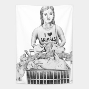 Blind to the Hypocrisy (series 1) Tapestry