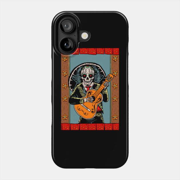 Solo Mariachi Dia De Los Muertos Phone Case by MCALTees