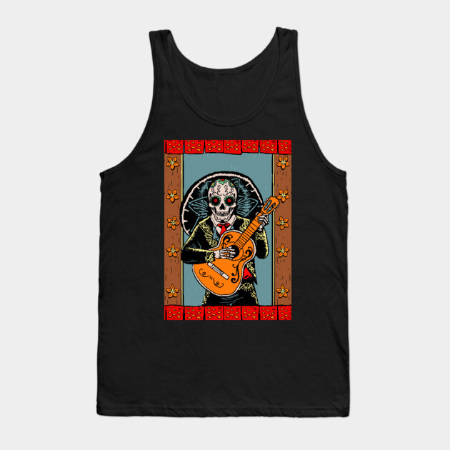 Solo Mariachi Dia De Los Muertos Tank Top by MCALTees