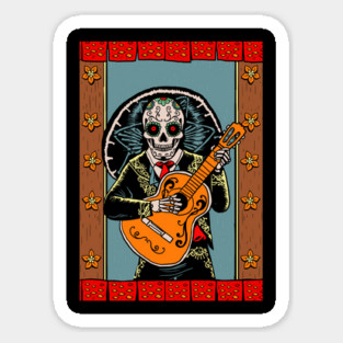 Solo Mariachi Dia De Los Muertos Magnet