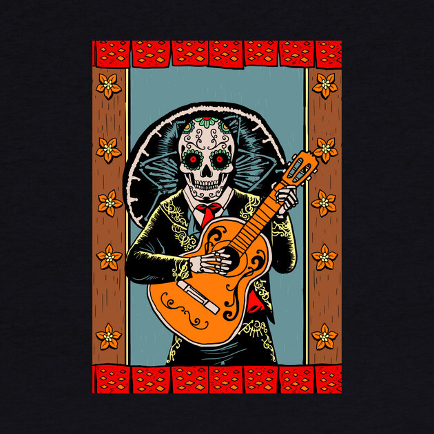 Solo Mariachi Dia De Los Muertos by MCALTees