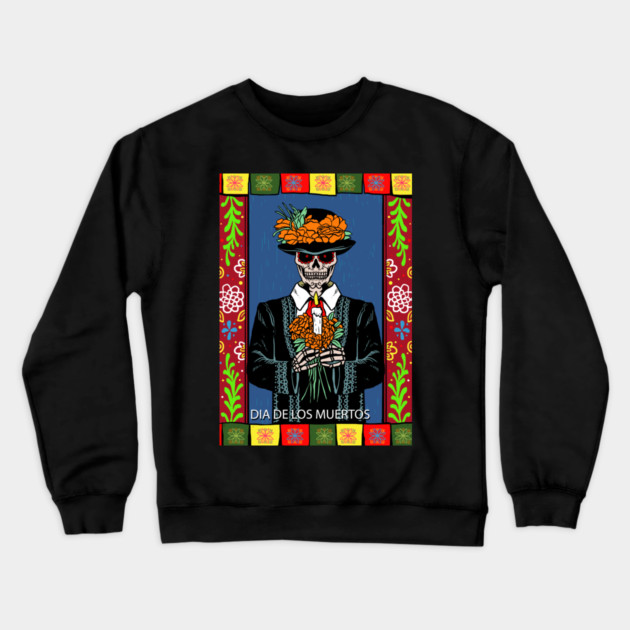 Dia De Los Muertos Crewneck Sweatshirt by MCALTees