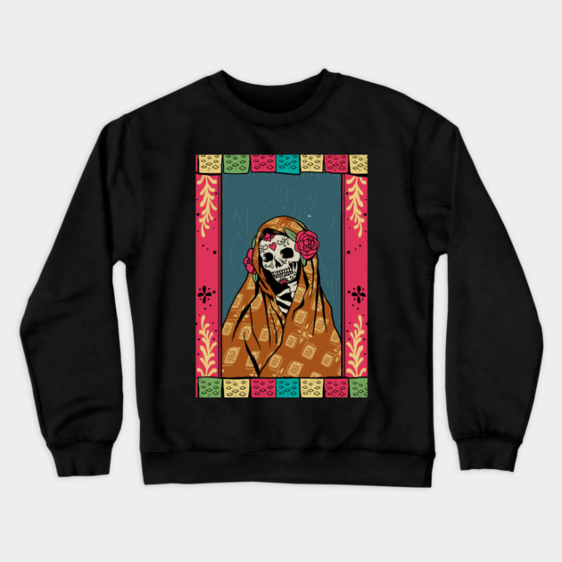 Day Of The Dead - The Virgin Crewneck Sweatshirt by MCAL Tees