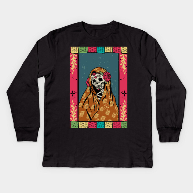 Day Of The Dead - The Virgin Kids Long Sleeve T-Shirt by MCAL Tees