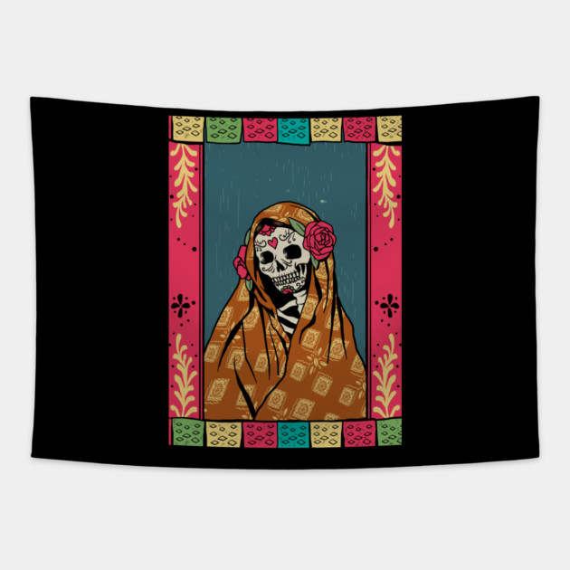 Day Of The Dead - The Virgin Tapestry by MCAL Tees